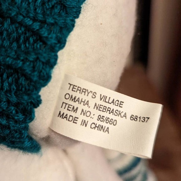 Plush Christmas Snowman with Sweater -Terry's Village - Picture 4 of 5